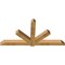 Ekena Millwork Kennewick Rough Sawn Timber Gable Bracket, Western Red Cedar, 96"W x 48"H x 6"D x 6"F, 12/12 Pitch GBW096X48X0606KEN00RWR - alternate 2